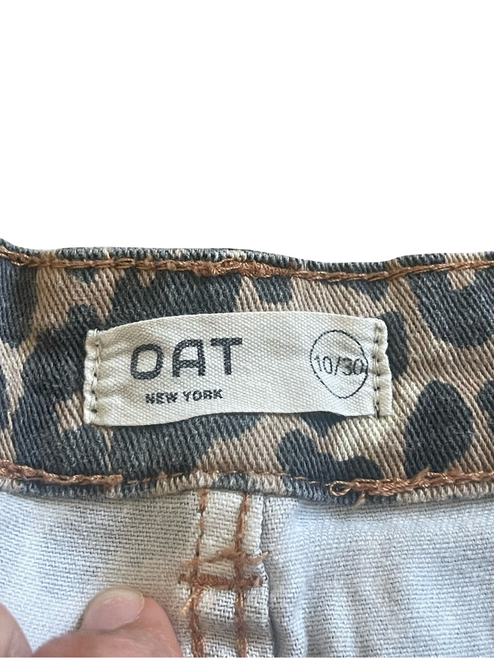 OAT New York Leopard Print High Rise Jeans – Size 10 - Picture 3 of 7